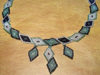 biCer Bead Diamond Necklace